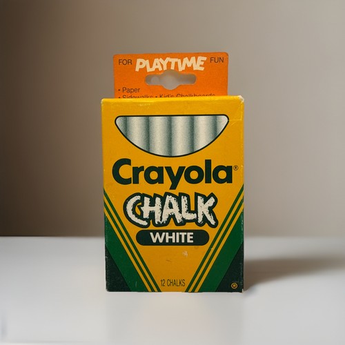 CRAYOLA WEISSE KREIDE 7 volle Sticks & 2 gebrochen. Vintage 1990 Made In USA - Bild 1 von 5
