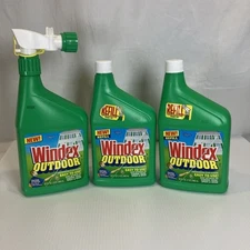NEW Windex Outdoor Concentrated Glass Cleaner 32 fl oz PLUS 2 New refills NOS