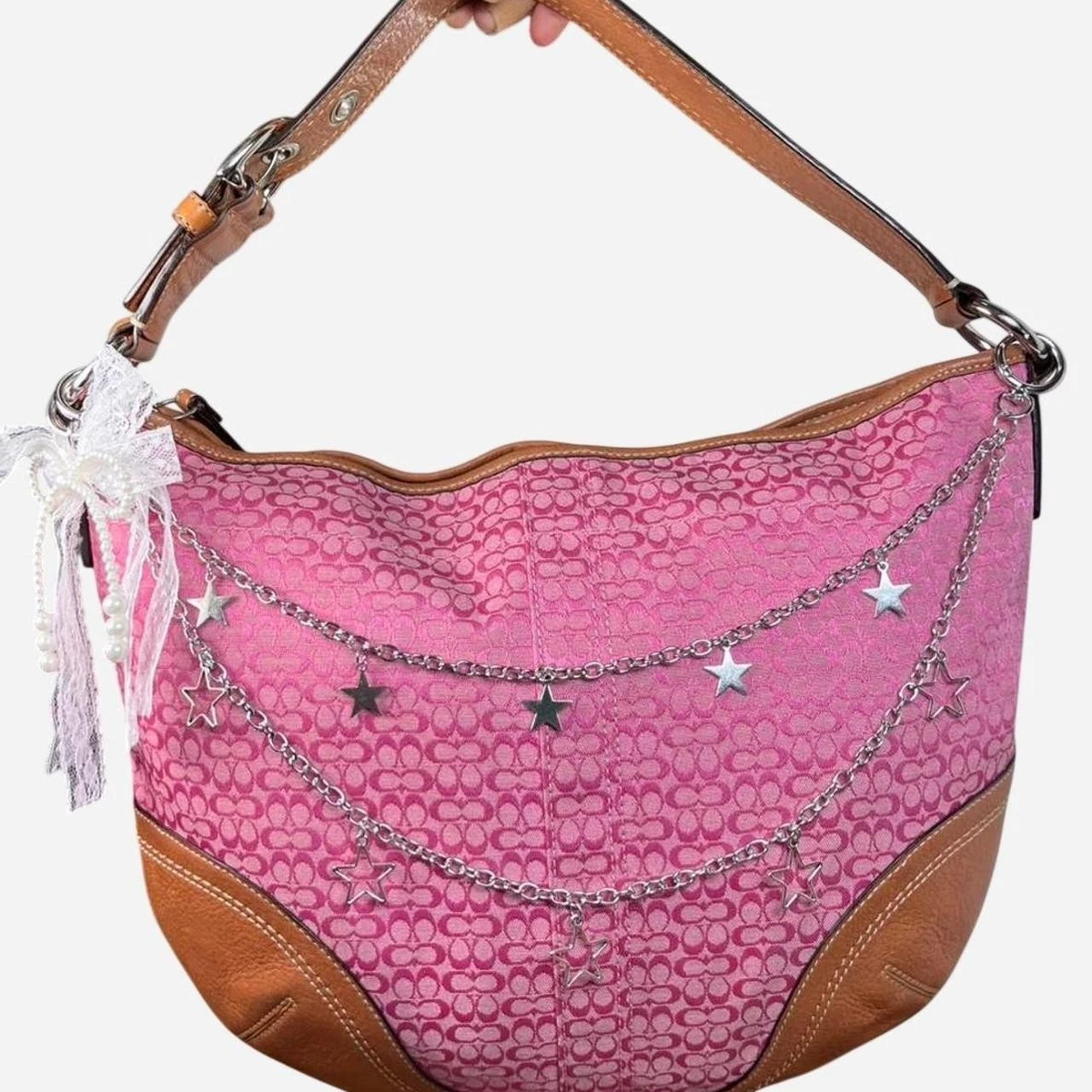 バッグ COACH soho hobo tote bag pink y2k Preços baixos em Bolsa Coach rosa Soho | eBay