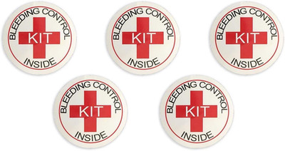 Bleeding Control Designation Stickers - Pack of 5