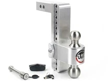 Weigh Safe LTB10-2-KA Turnover Ball 10" Drop Hitch w/2" Shank Keyed Alike w/WS05