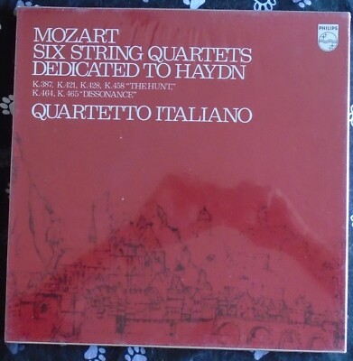 MOZART, Italiano Six String Quartets To Haydn New Sealed 3LP box set FREE SHIP