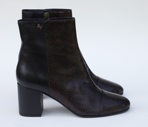 Zadig & Voltaire Women's Lena Snakeskin Embossed Boots Size 9 - Picture 9 of 15