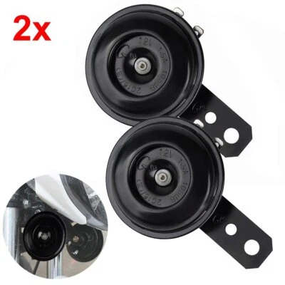 2x Universal 105DB Super laut Motorrad Motorcycle Hupe Horn Signalhorn Trompete