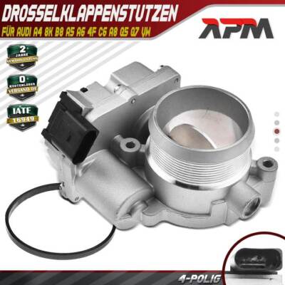 Drosselklappe Drosselklappenstutzen für Audi A4 8K B8 A5 A6 4F C6 A8 Q5 Q7 VW