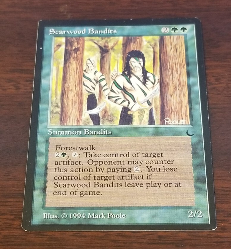 💥 MTG SCARWOOD BANDITS LP THE DARK MAGIC THE GATHERING Card WOTC 💥