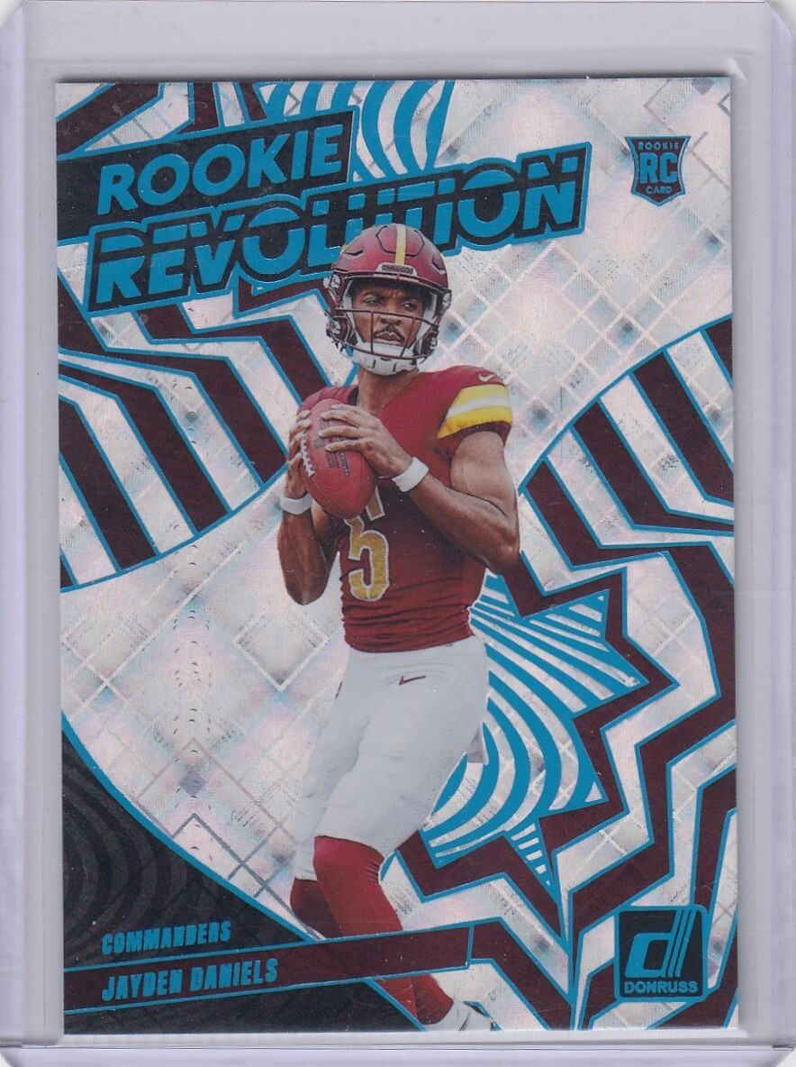 2024 DONRUSS JAYDEN DANIELS RC ROOKIE REVOLUTION COSMIC #7/100 COMMANDERS