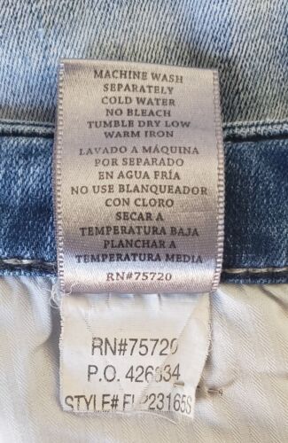 BKE Jeans Men 34x30 Tyler Bootcut Medium Wash Blue Denim Thick Stitch Whiskered - Picture 7 of 9