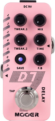 D7 Delay Guitar Pedal with 6 Different Delay Tape and 150S Looper Recording, Mul