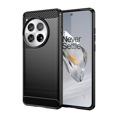 OnePlus 12 Handy Hülle Case TPU dünn schwarz Karbon Armour wie 2. Haut OP 12