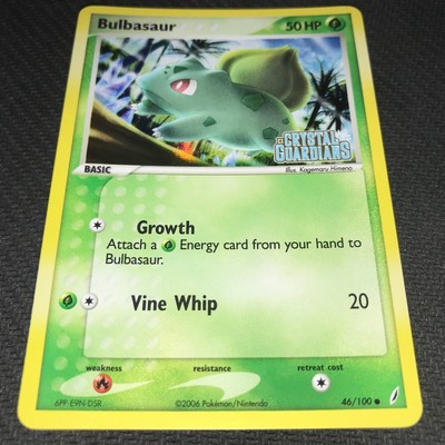 45 100 Ex Nm Stamped Rev Holo Tcg Pokemon Card Bulbasaur Ex