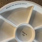Mud Pie Veg Crudités Chip Dip Round Serving Platter "Take a Dip" — photo 2
