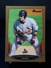 2013 Yadier Molina Bowman Gold Border Base #106 Parallel St. Louis Cardinals