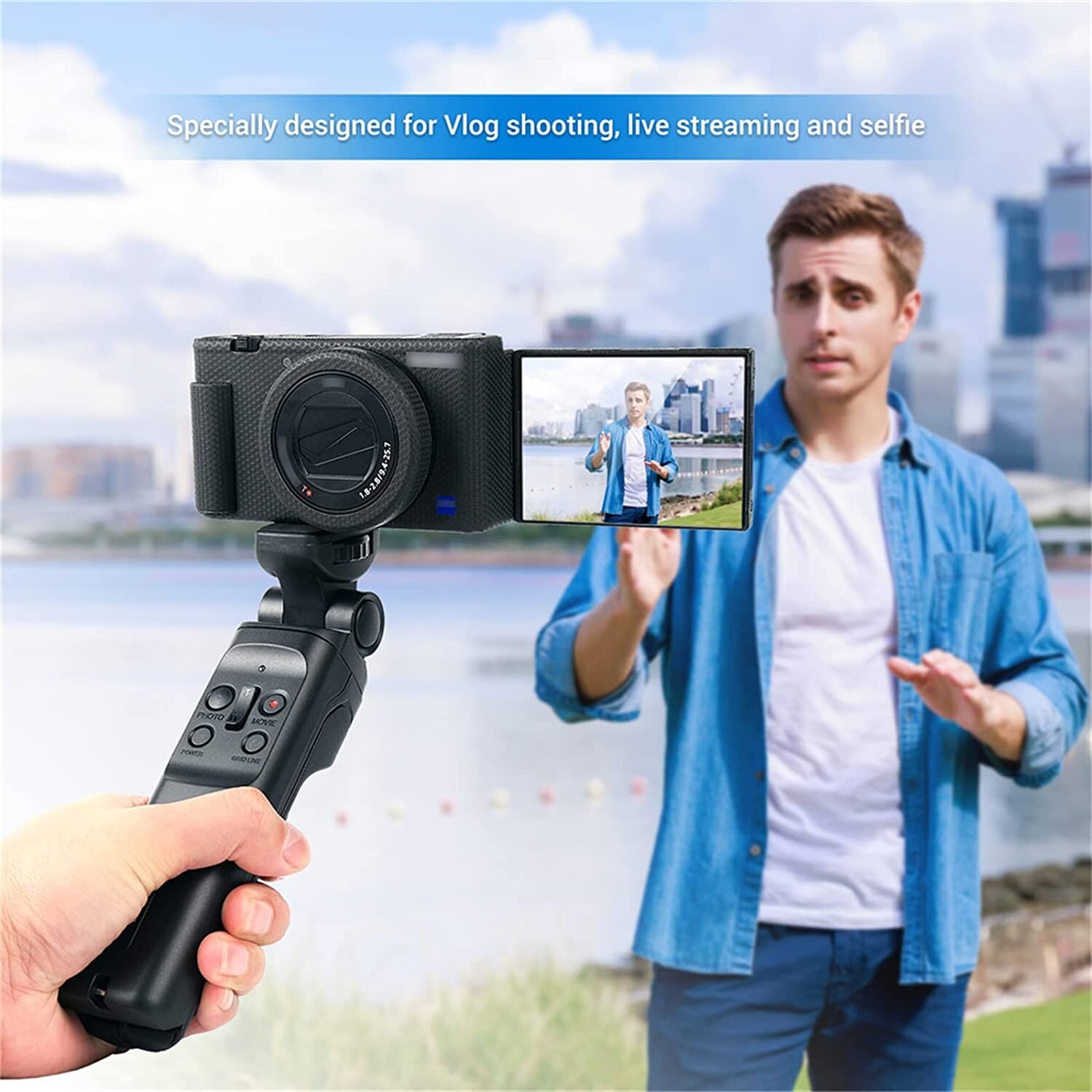 GPVPT1 Shooting Grip Mini Tripod for Sony A7IV A7SIII ZV1 A7RIV