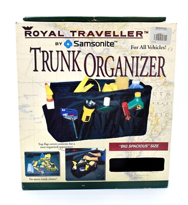 Samsonite Trunk Organizer,Large,For All vehicles,Black,Durable,Washable,8 Pocket