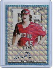 Gray Thomas 2020 Leaf Perfect Game Auto SP #1/1 Proof Wave Platinum