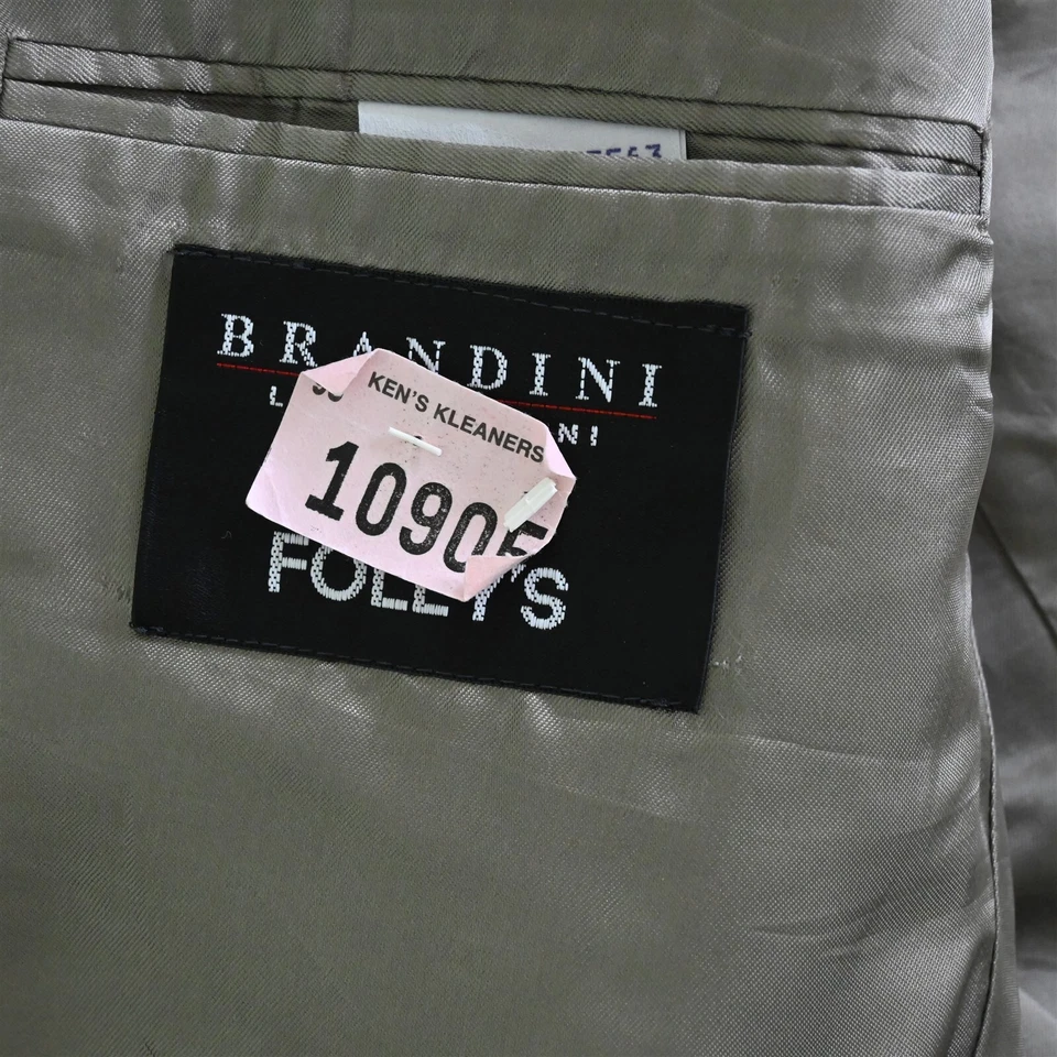 Chaqueta Blazer Abrigo Deportivo De Colección Para Hombres 48R Verde Oscuro 100% Lana Doble Pecho Foto 4 de 4