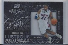 SOLOMON HILL 2013-14 UD BLACK LUSTROUS ON CARD ROOKIE AUTO RC #D 85/199