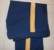 US Army Unisex Dress Blue Pants Gold Stripe Uniform Poly/Wool 451 assorted sizes