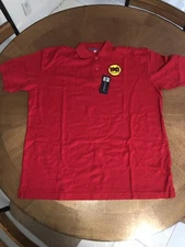 J8- MOE'S Southwest Grill ~ Collared Polo Shirt Ladies' 2XL NWT Red 