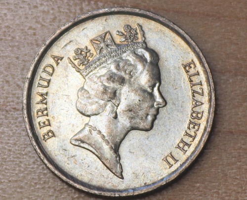 1986 Bermuda 10 Cents Bermuda Lily - Picture 2 of 2