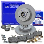ATE BREMSSCHEIBEN VOLL Ø240 + BELÄGE HINTEN FÜR RENAULT CLIO 3 MEGANE 2