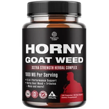 Horny Goat Weed for Male Enhancement Extra Strength 1590mg Complex - 90 Servings