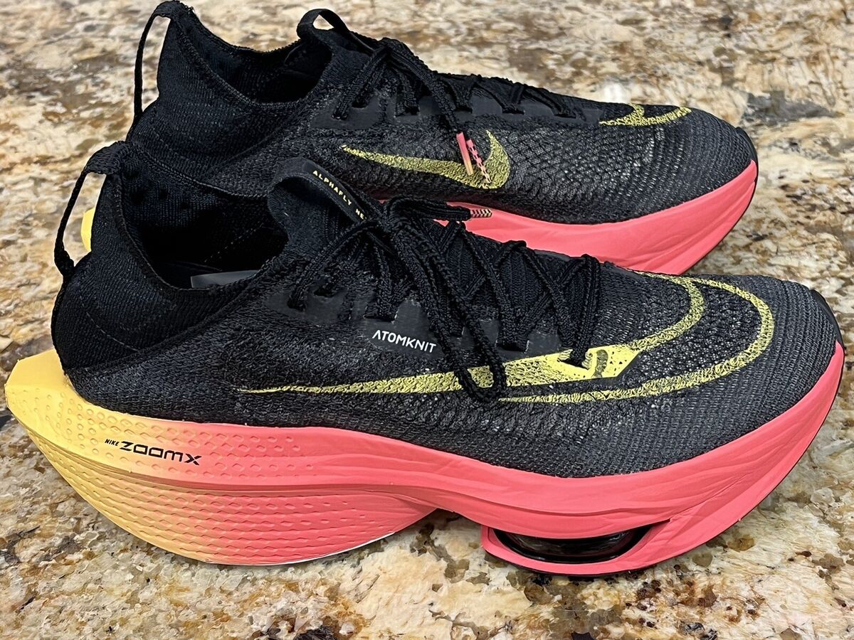 Nike Air Zoom AlphaFly Next% 2 Black/ Coral/ Gold DN3559-001 Nike Air Zoom AlphaFly Next% 2 Black/ Coral/ Gold DN3559-001