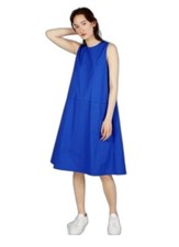 EVERLANE The Clean Cotton A-Line Dress Ultramarine Blue Sz 2