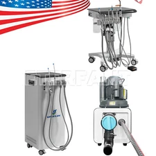 Dental Adjustable Delivery Cart Treatment Unit System/Suction Unit /Vacuum Pump