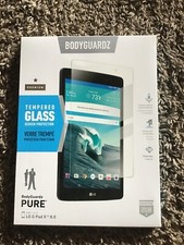 NIB Bodyguardz Screen Protector LG G Pad X 8.0 Pure Tempered Glass
