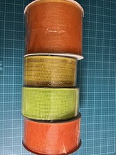 Lot 4 Deco MESH RIBBON 2.5   4  20-25 Yds Garlands Table Decorating Wreath New