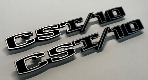 Emblem Custom Billet Front Fender 'CST10' Truck CST/10 Badge 1967-1972 - Picture 1 of 8