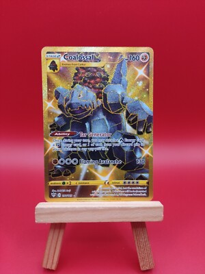 gold coalossal pokemon card SHINY Gold Coalossal 198/189 - Darkness Ablaze