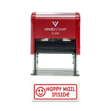 All Quality Happy Mail Inside Self-Inking Rubber Stamp | Business