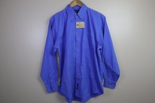 Port Authority Adult Large Blue Button Down Collared Casual Long Sleeve Mens NWT