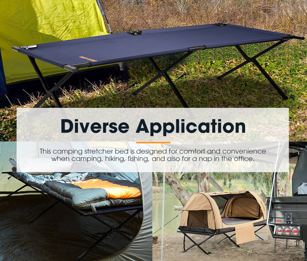 San Hima Folding Camping Bed Stretcher Portable Light Weight With Carry