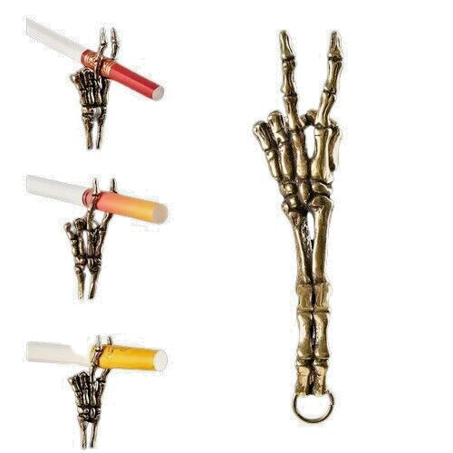 Vintage Skeleton Hand Cigarette Ring Holder, Smoking Accessory, Unique  Design