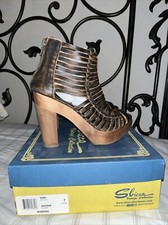 Sbicca Vintage Collection Yani Huarache Leather Platform Sandal Women s 7M