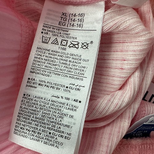 New Old Navy Girls XL 2 Piece Set Short Sleeve Top Shorts Pink Orange Dip Dye - Picture 9 of 9