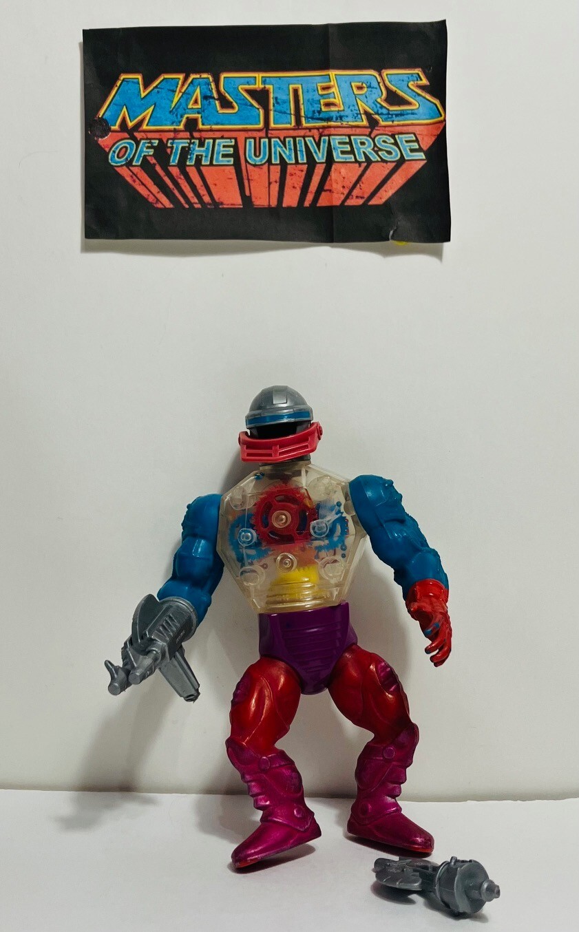 Vintage 1984 Mattel MOTU Roboto Action Figure Incomplete Missing Claw No Package
