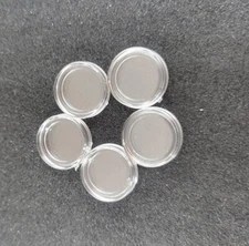 Qty of(5)~15mm Acrylic Coin Capsules --Armour Brand