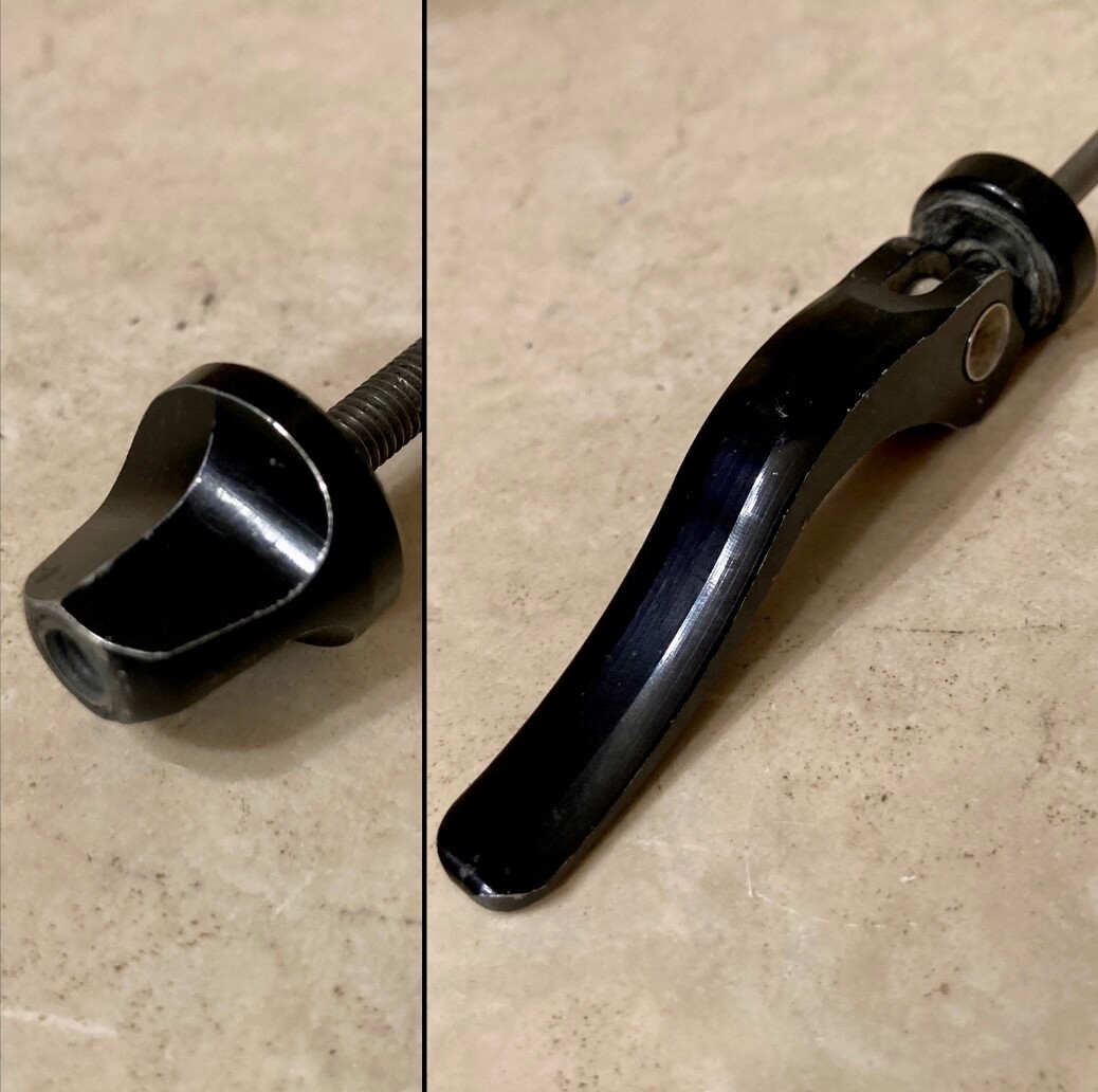 Salsa Flip Off Vintage Titanium Black Quick Release Skewer Front