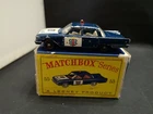 P900-MATCHBOX LESNEY No55B FORD FAIRLANE POLICE CAR WITH BOX