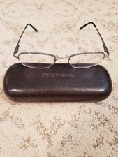 VINTAGE STETSON EYEGLASSES GLASSES FRAMES 191 WITH CASE ZYLOWARE