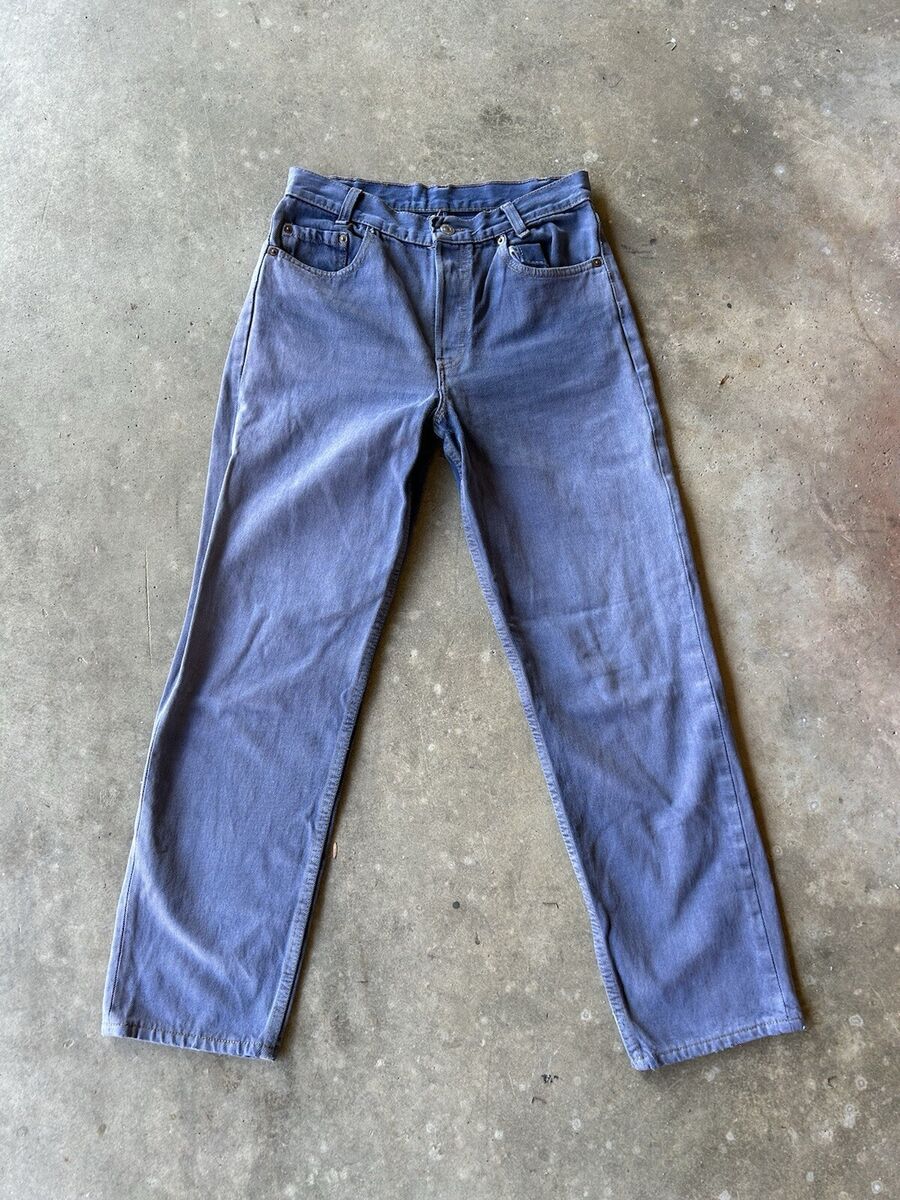 Vintage Levis 701 Student Cut Jeans Overdyed Blue Purple 80s Vintage Levis 701 Student Cut Jeans Overdyed Blue Purple 80s