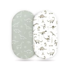 Stretch Ultra Soft Fitted Bassinet Sheet Set 2 Pack, Universal Fit for Bassin...