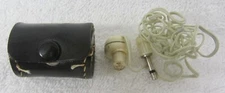 Vintage 1960's Omegas Deluxe Eight Transistor Radio EARPHONE & CASE ONLY Ear Bud