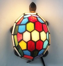 Tiffany Turtle lamp Stained Glass Turtle Night Light Tiffany lamp, Turtle HMJ...