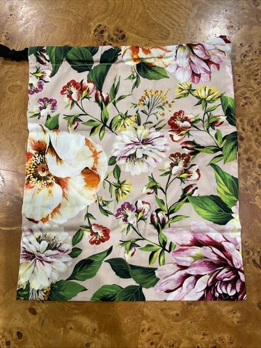 Dolce & Gabbana Blumen Schuhe Reise Kosmetik Staubbeutel 12,5"x 10,5" - Bild 2 von 4